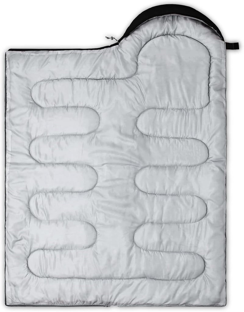QOOMO Camping Sleeping Bags,3 Season Warm & Cool Weather,Lightweight,Waterproof Sleeping Bags for Adults & Kids,Traveling,and Outdoors - Image 5